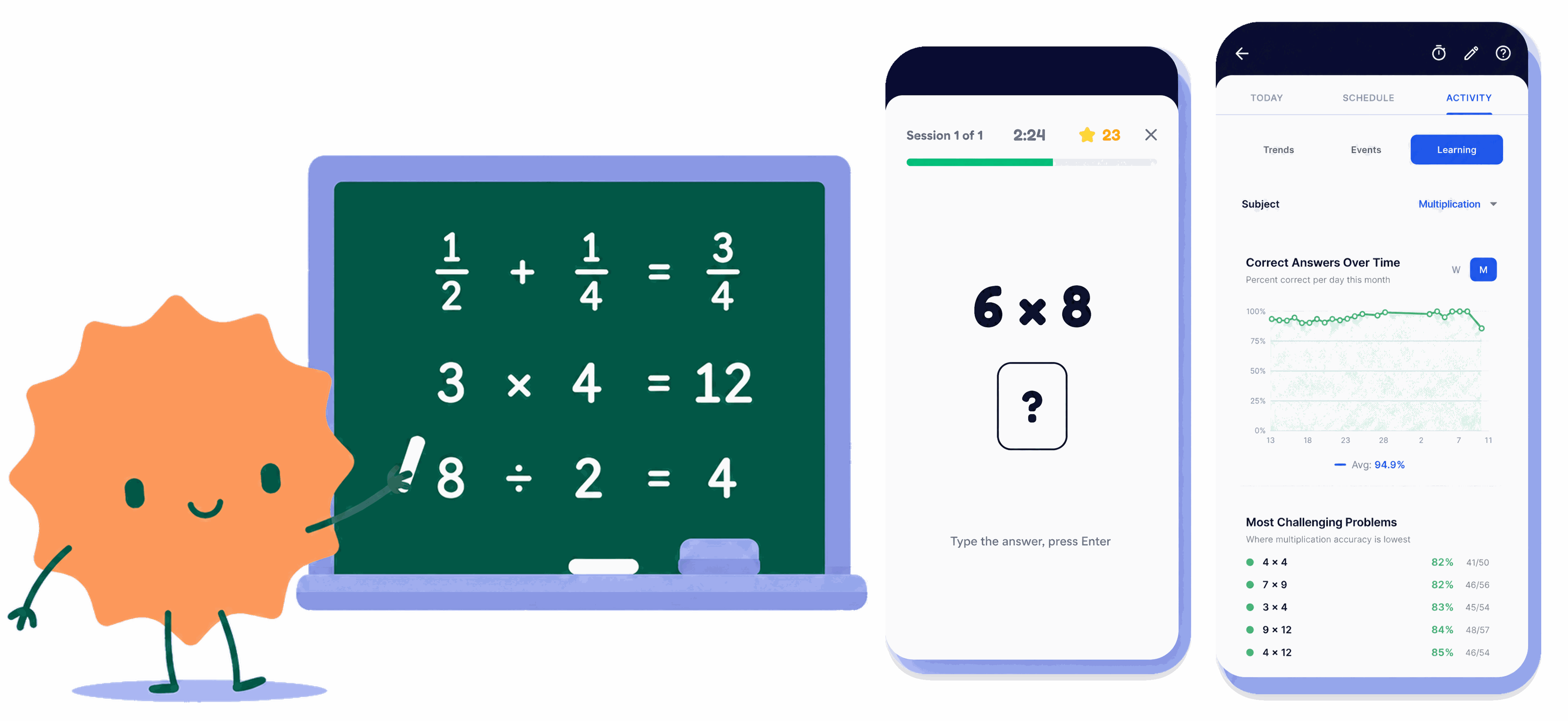Koodos math lessons and drills